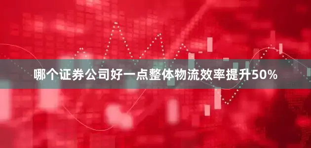 哪个证券公司好一点整体物流效率提升50%